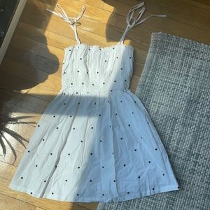 Polka dot babydoll mini